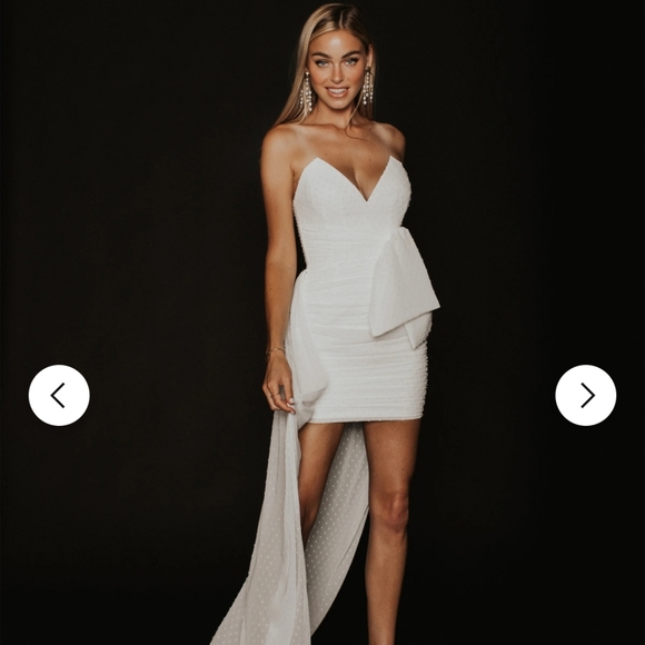 Eden Rock Mini Dress in Ivory - Katie May - Picture 1 of 8